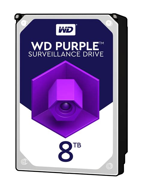 WD Purple 8TB Surveillance Hard Disk Drive - 5400 RPM Class SATA 6 Gb/s ...