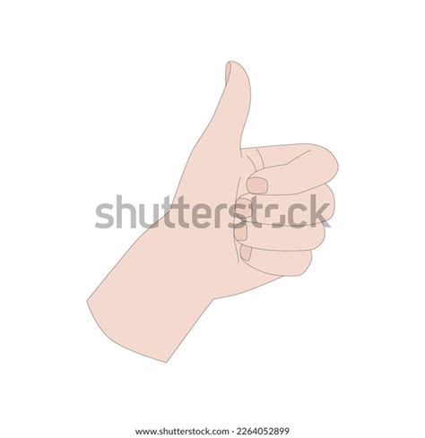 Hand Gesture Symbol Like Sign Language Stock Vector (Royalty Free ...