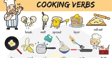 Cooking Verbs: List of 20+ Useful Cooking Words in English • 7ESL