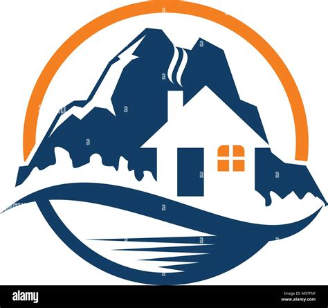 Mountain Hostel Logo Design Template Vector Stock Vector Image & Art - Alamy