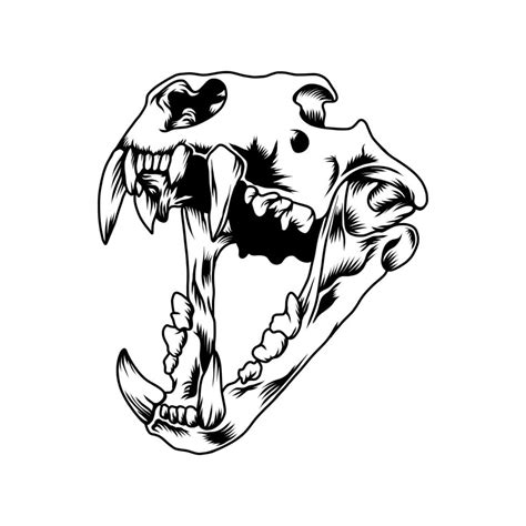 Lion skull head vector illustration 12951003 Vector Art at Vecteezy