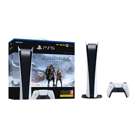 Consola PS5 Digital Edition cu GOW Ragnarok si card 250 RON