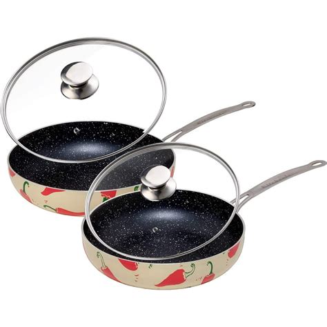 Kitchenly Nonstick Frying Pans with Lids - Granite Frying Pans with Stone Coating | Nonstick ...