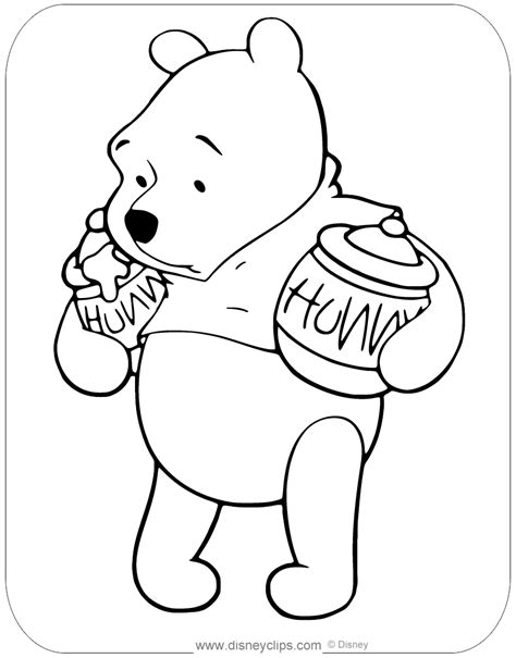 Coloring Pages Of Winnie The Pooh Bear