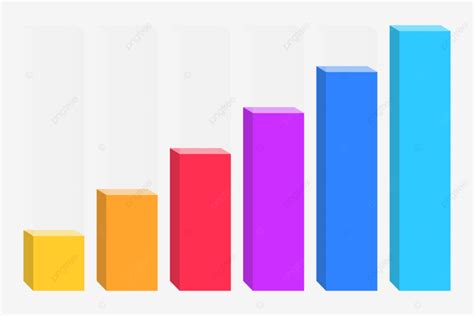 Diagram Batang Infografis Berwarna Warni Vektor, Grafik Batang, Tabung ...