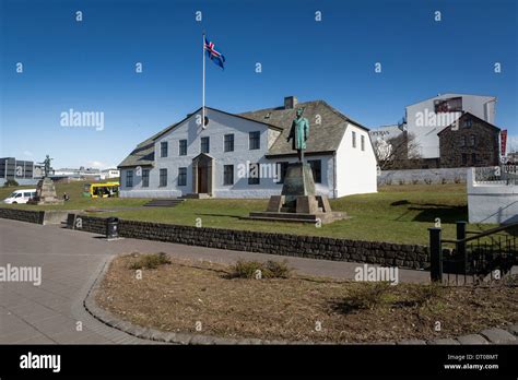 Stjornarradshusid, Government House, office of the Prime Minister of Iceland, Reykjavik, Iceland ...