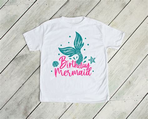 Birthday Mermaid Svg Birthday Girl Svg Mermaid Birthday Svg | Etsy