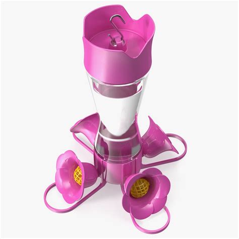 Pink Hummingbird Feeder 3D Model $29 - .3ds .blend .c4d .fbx .max .ma .lxo .obj - Free3D