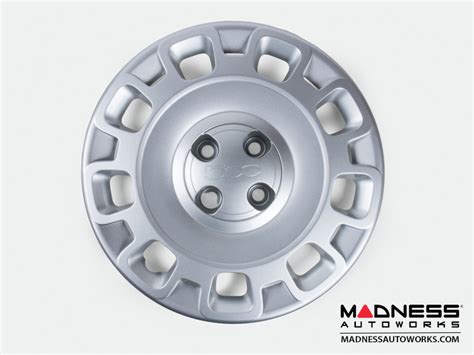 FIAT 500 Wheel Covers (4) - V2 - 500 MADNESS - Auto Parts and Accessories