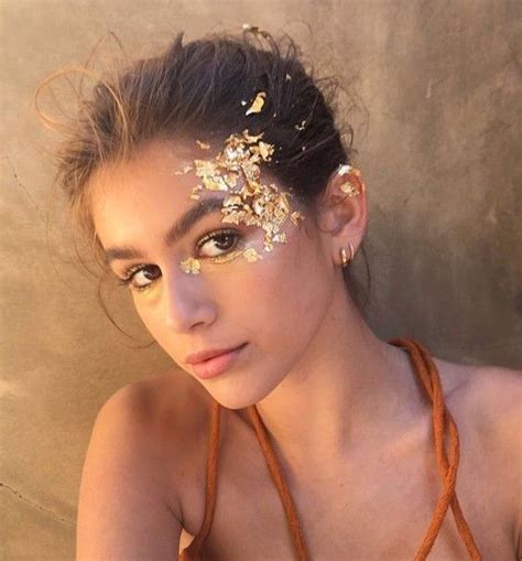 Gold Leaf Glimmer | Angel makeup, Holiday makeup looks, Festival makeup