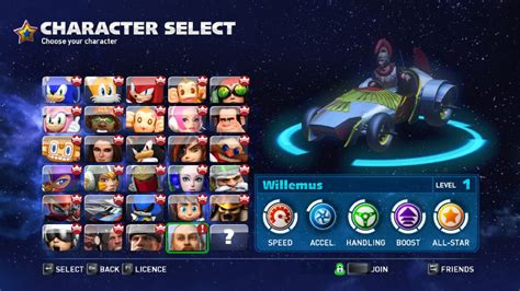 Start Ye Engines! Willemus Joins Sonic & All Stars Racing Transformed ...