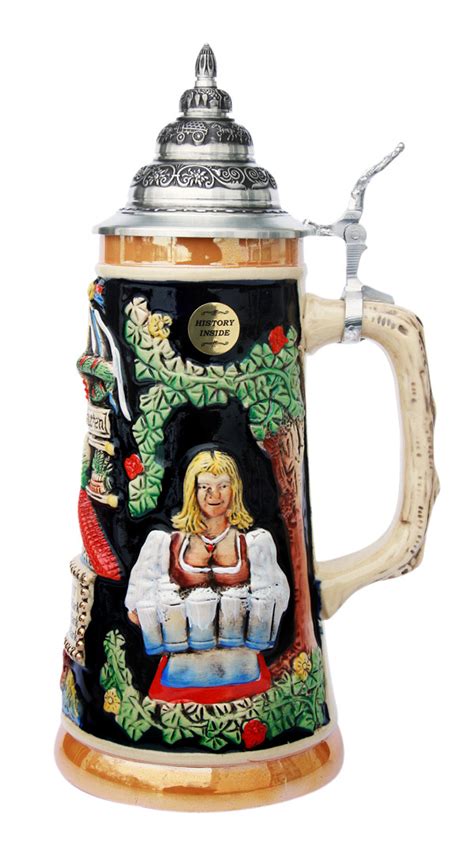 Bavarian Beer Garden Beer Stein - GermanSteins.com