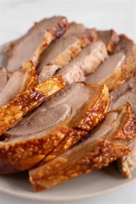 Air Fryer Pork Roast with Crispy Crackling - Hint of Healthy