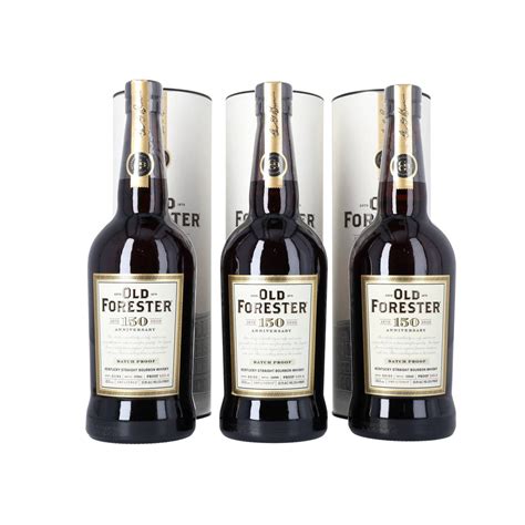 Old Forester 150th Anniversary Straight Bourbon 3 Bottle Set 750ml – Liquor On Broadway