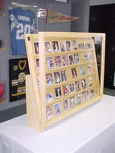 Card Display Tabletop /w Standing Legs - 1/2 Table Top | Baseball card displays, Trading card ...