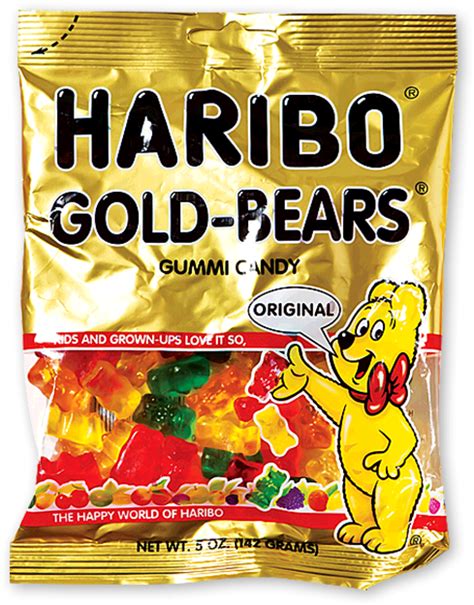 Gummy Bears - Haribo Haribo Gold Bears 5 Oz.pack, Transparent Png ...