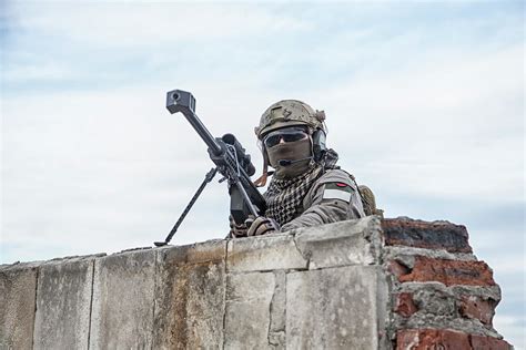 U.s. Army Sniper During A Military Photograph by Oleg Zabielin - Pixels