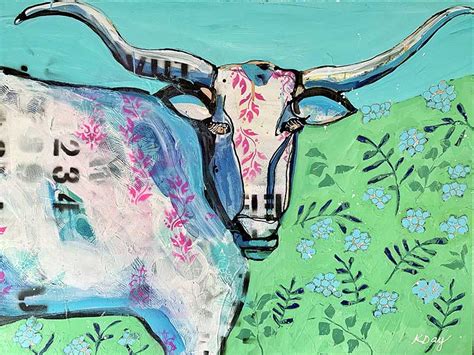 Texas Longhorn Painting | kellieDAYart