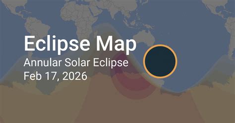 Eclipse Path of Annular Solar Eclipse on February 17, 2026