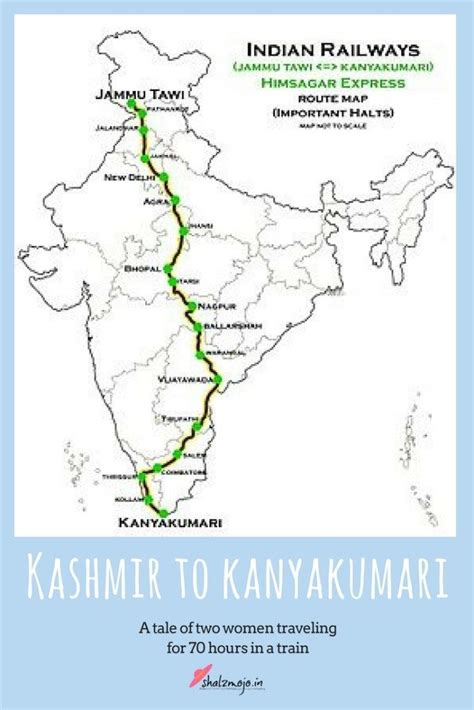 Tale of 2 women's 70 hours train journey from Kashmir to Kanyakumari - Shalzmojo | Train journey ...