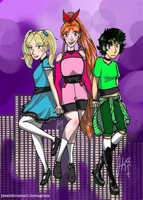 Powerpuff Girls Fanart Impresión - Etsy España