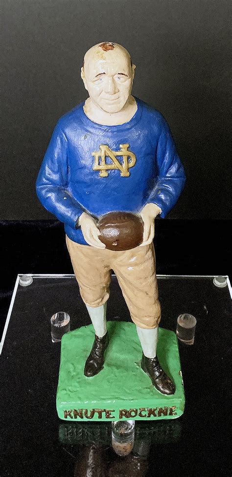 VERY RARE: 10 " Antique Knute Rockne Coaching Painted Statue — Augie's ...