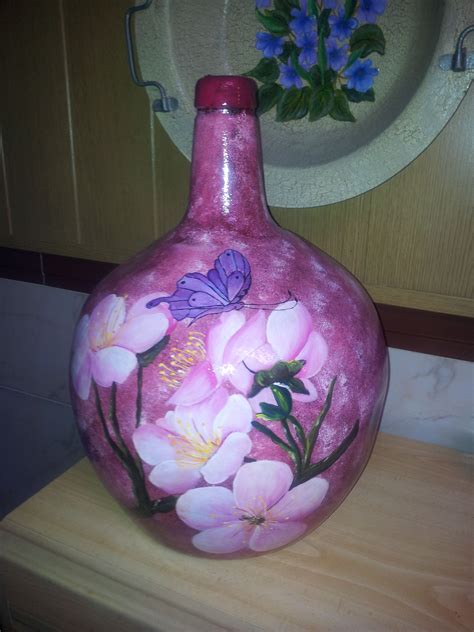 artesania y manualidades Mariana Liquor Bottle Crafts, Wine Bottle Vases, Recycled Glass Bottles ...