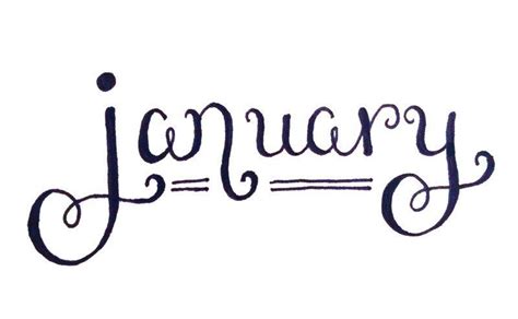 syflove: “january ” (With images) | January lettering, Lettering ...