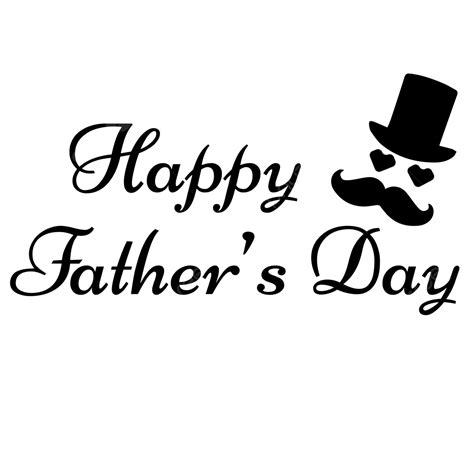 Fathers Day Silhouette Vector PNG Images, Black Color Fathers Day Quotes Png, Star, Love Father ...