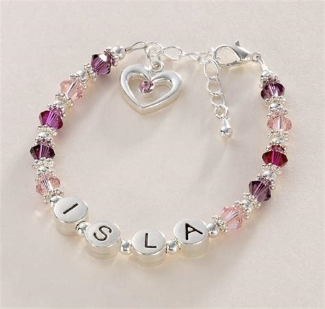 Girls Name Bracelets, Personalised Jewellery for Children! | eBay