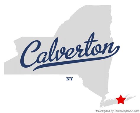 Map of Calverton, NY, New York