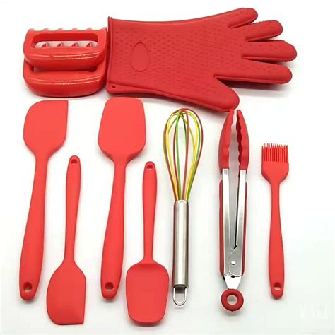 Core Brand Kitchen Utensils Silicone Set - Core Kitchen™ 11210-TV Silicone Head Mini Utensil Set ...