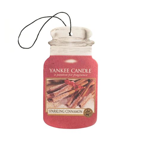 Yankee Candle Sparkling Cinnamon Car Jar Air Freshener (1126386E) - Candle Emporium