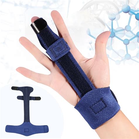 S&Y Trigger Finger Splint Blue Finger Splint Women Men Finger Support Finger Protector With ...