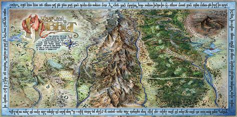 Hobbit Map Painting by Tom Koval