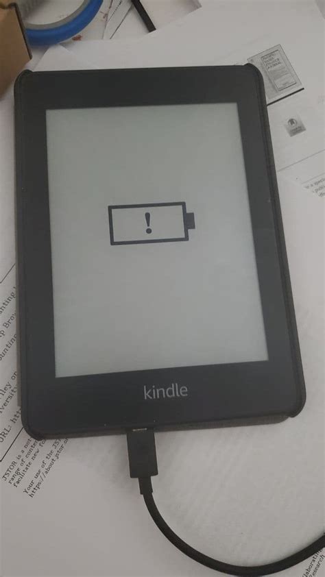 Battery critically low (kindle paperwhite 10th gen) : kindle