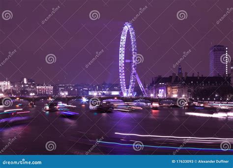 London Eye after Fireworks editorial stock photo. Image of london - 17633093