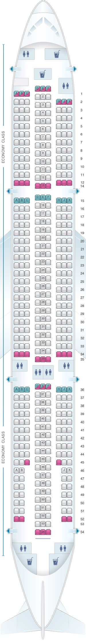 Seat Map Cebu Pacific Air Airbus A330 | SeatMaestro