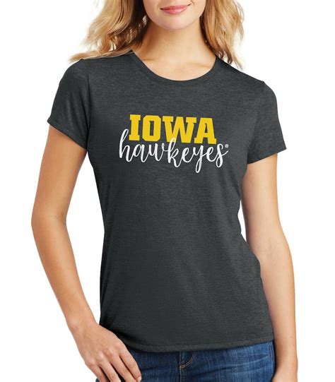 Iowa Hawkeyes Womens Shirt IOWA Script Hawkeyes Womens - Etsy