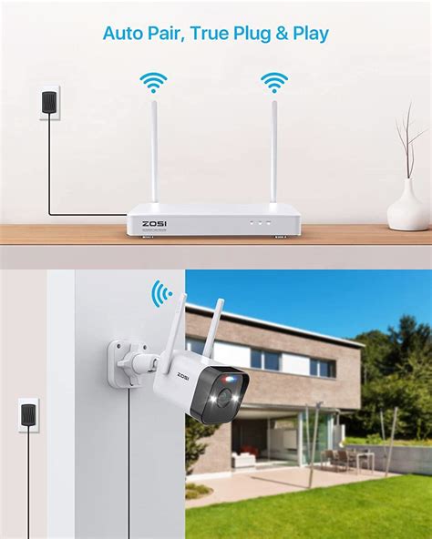 ZOSI 3MP 8CH Wireless Security Camera System Outdoor Mesh WiFi Outdoor 24/7 View | eBay