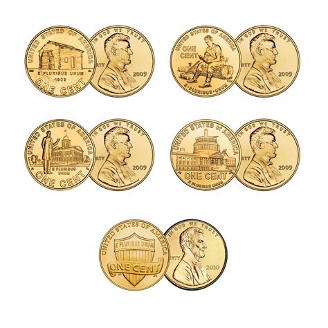 21st Century Gold Plated Lincoln Penny Collection