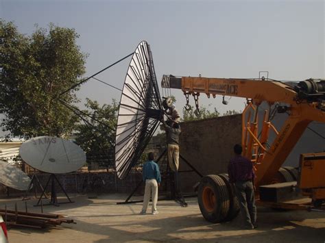 16-Feet-Ku-band-dish-antenna-installation-Project | Jams India ...