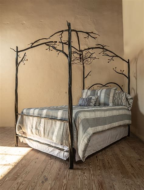 Elm Springs Wrought Iron Canopy Bed in 2021 | Iron canopy bed, Bed ...