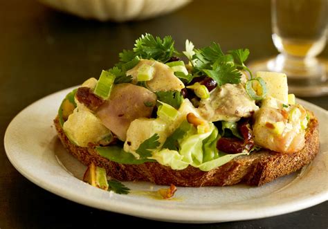 Curried-Chicken-Salad-with-Melon-and-Toasted-Almonds - Amy Goldman Fowler