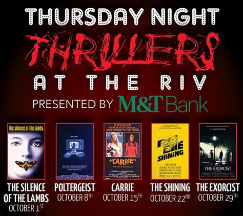 Thursday Night $5 Thriller Movies At The Riviera