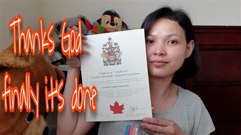 Finally it's done, thanks God!(citizenship certificate) | Tips how to pass Canadian citizenship ...