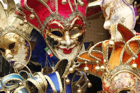 Venetian carnival masks featuring mask, venetian mask, and venice ...