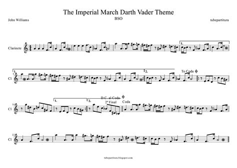 tubescore: The Imperial March Darth Vader's Theme by John Williams ...