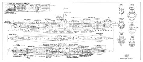 Detailed drawing of a Type VIIC U-boat. Wooden Boat Building, Wooden ...