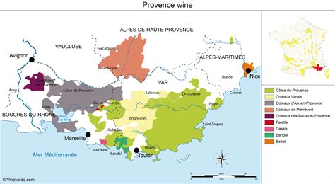 France Map of Vineyards Wine Regions